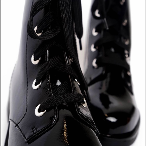 Bamboo Combat Moto Boots - Black Love - Picture 5 of 8